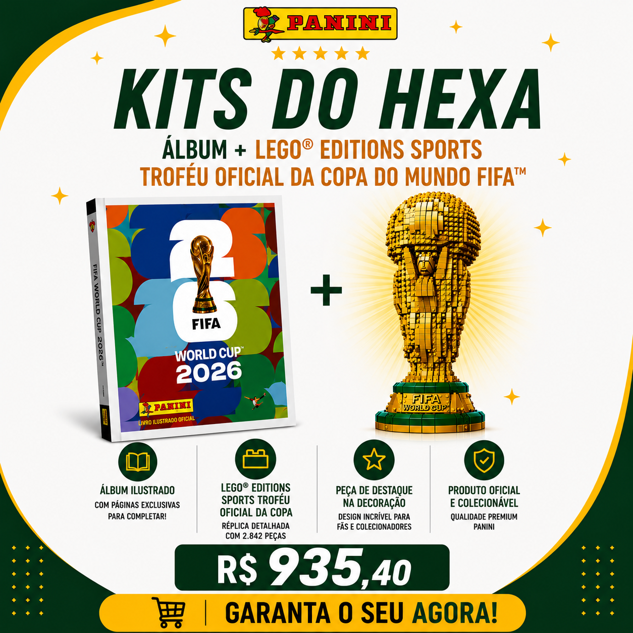 Álbum + Taça Lego Original