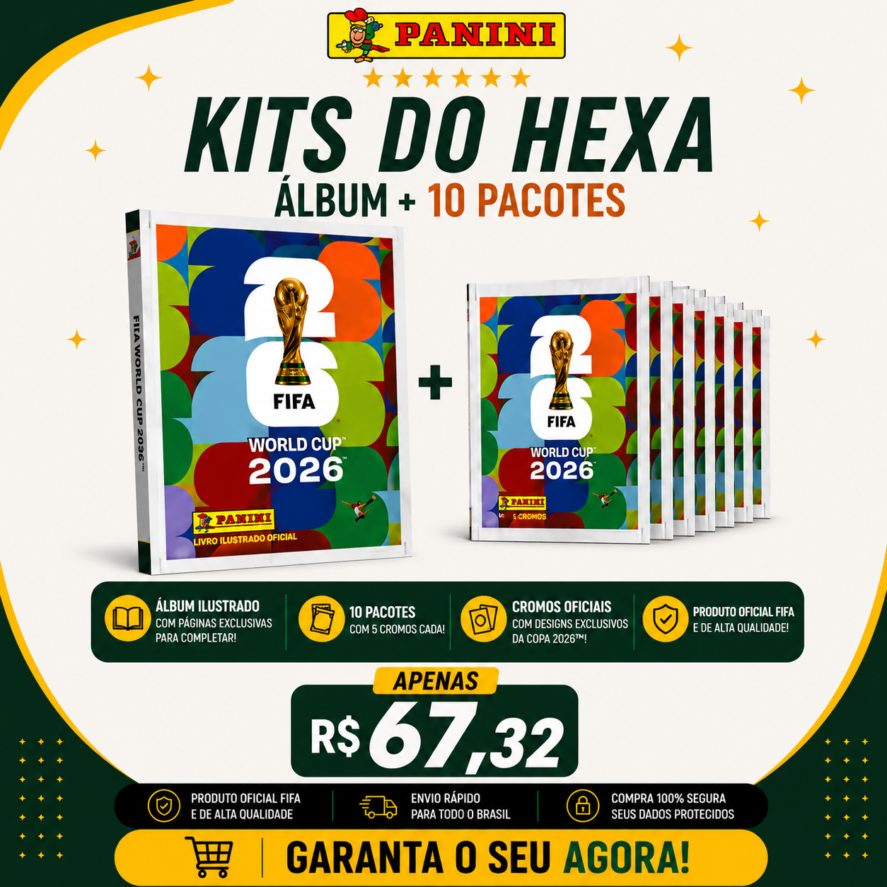 Álbum + 10 Pacotes